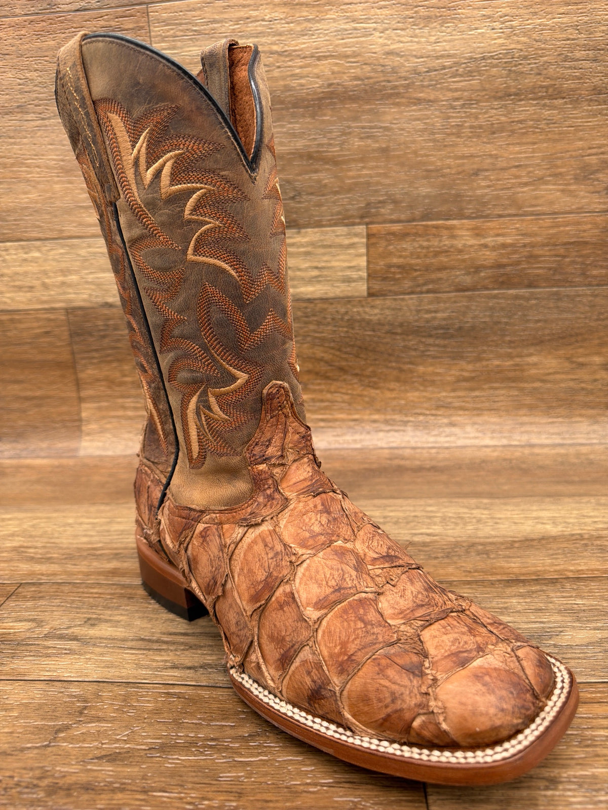 Men's Marc Pirarucu Square Toe Western Boot by Dan Post - angled front view