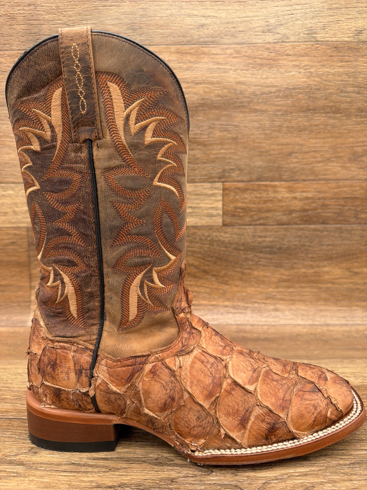 Men's Marc Pirarucu Square Toe Western Boot by Dan Post - outside side view