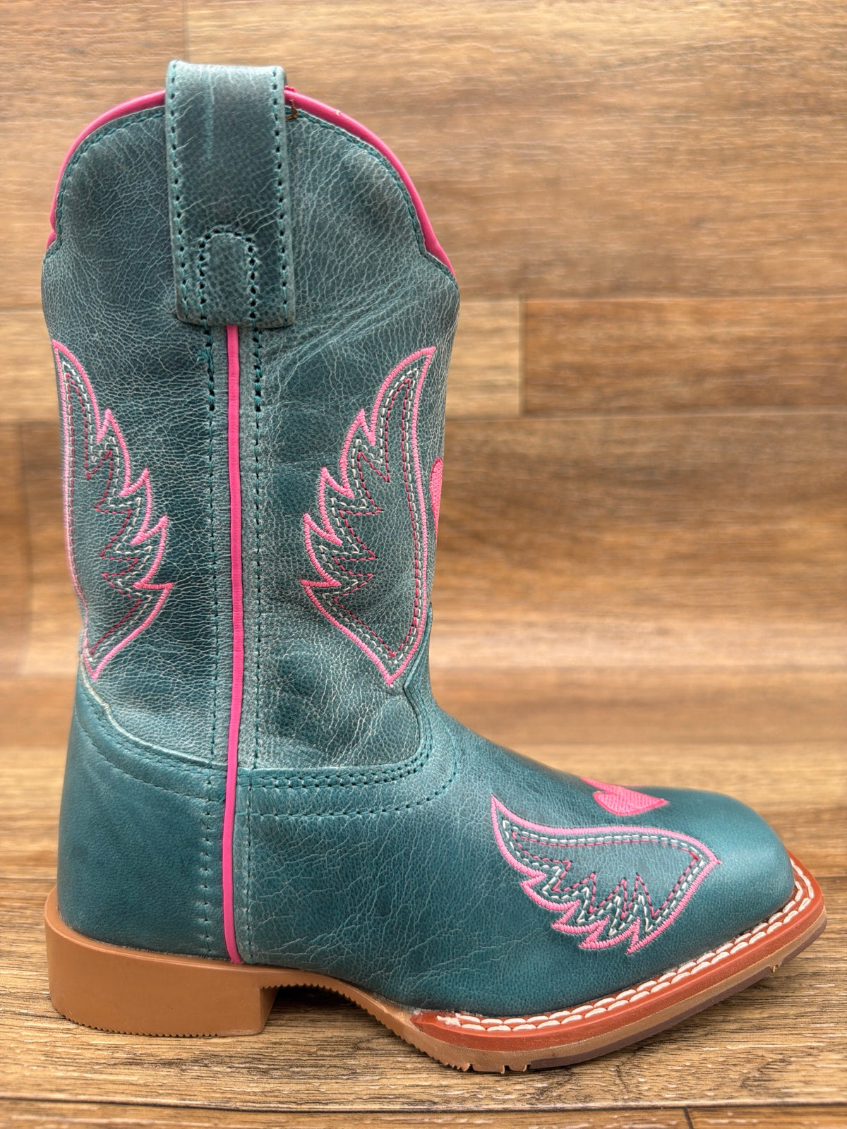 Kid's Sweet Caroline Square Toe Western Boot by Dan Post - outside side view