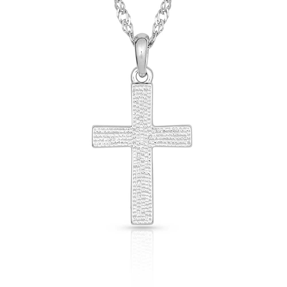 NC746 Rhinestone Cross Necklace by Montana Silversmiths