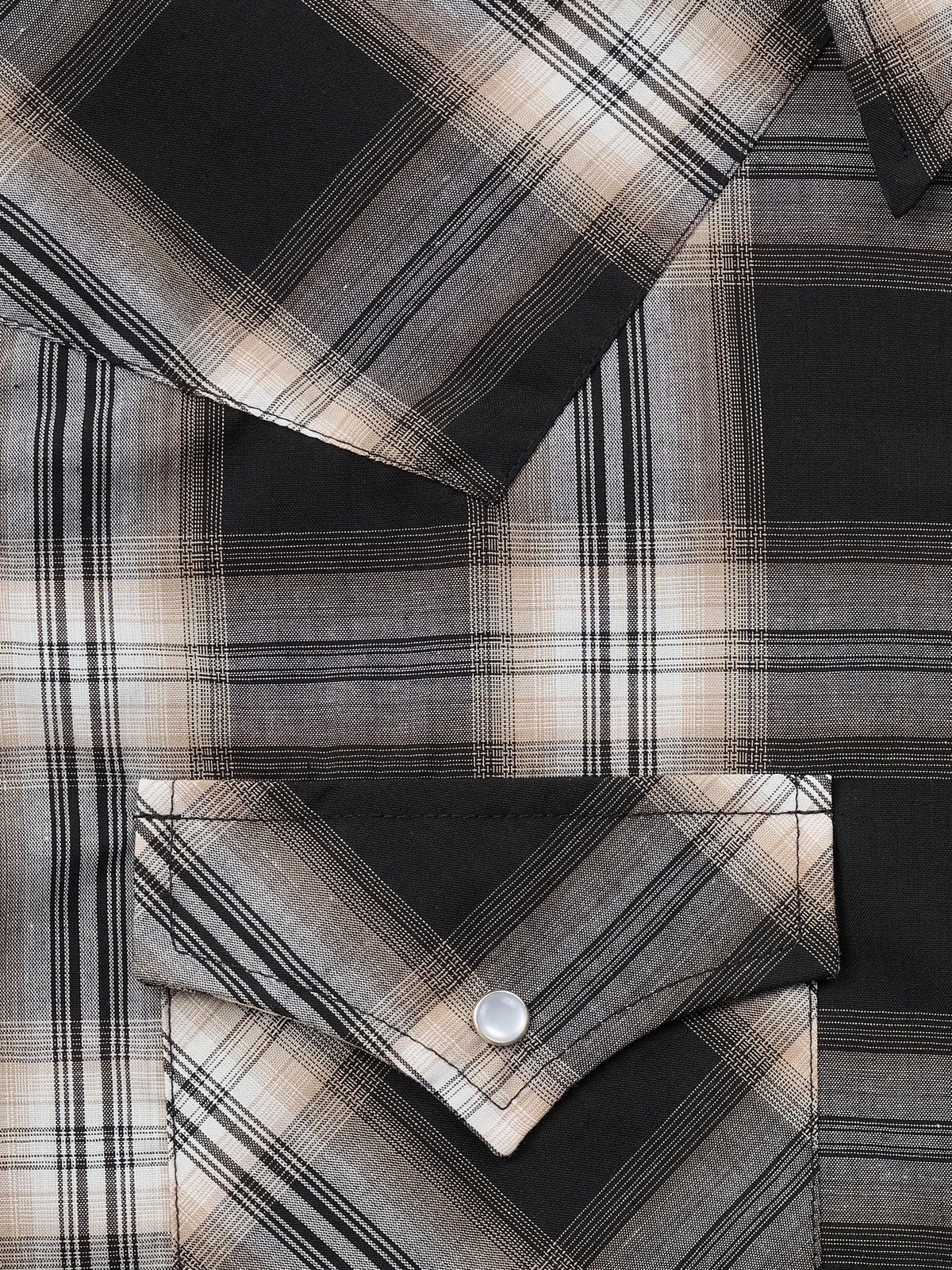Men's Long Sleeve Assorted Plaid Western Snap Shirt by Ely Cattleman - alternate view