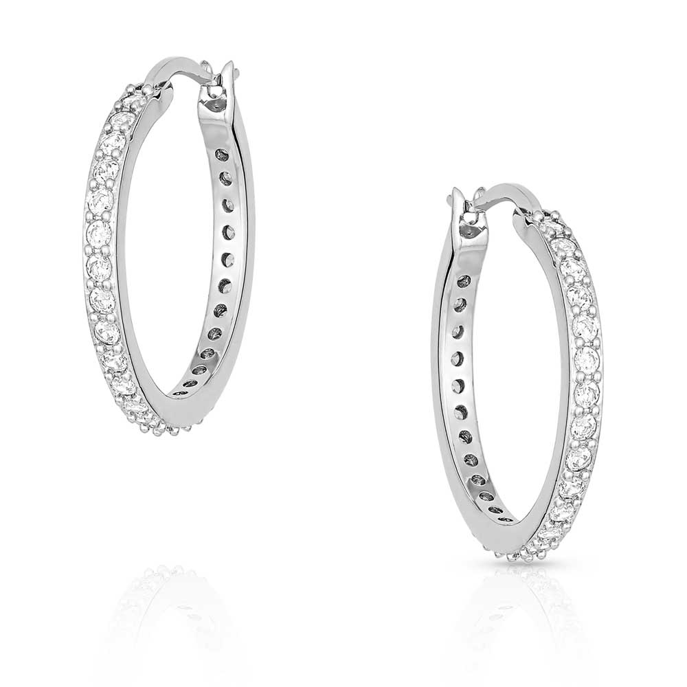 ER2237 Milky Way Hoop Earrings by Montana Silversmiths