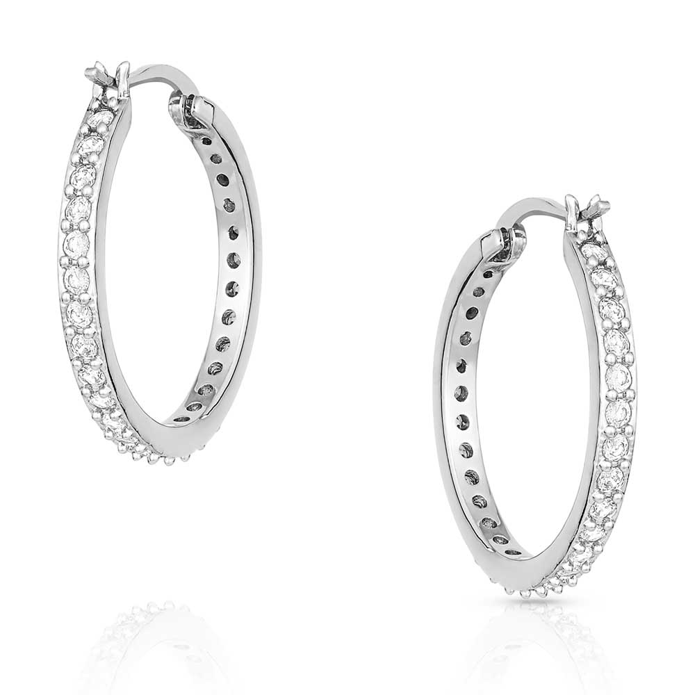 ER2237 Milky Way Hoop Earrings by Montana Silversmiths