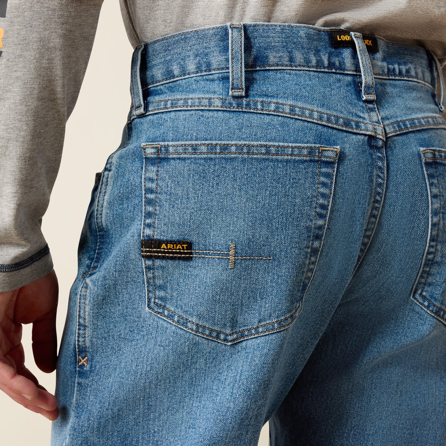 10021854 Men's Rebar M4 Relaxed Fit Basic Boot Cut Jean by Ariat