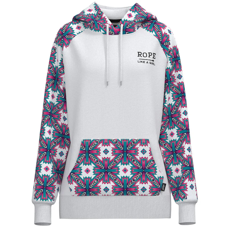 HH1228WHAZ "Rope like a Girl" Hoodie by Hooey