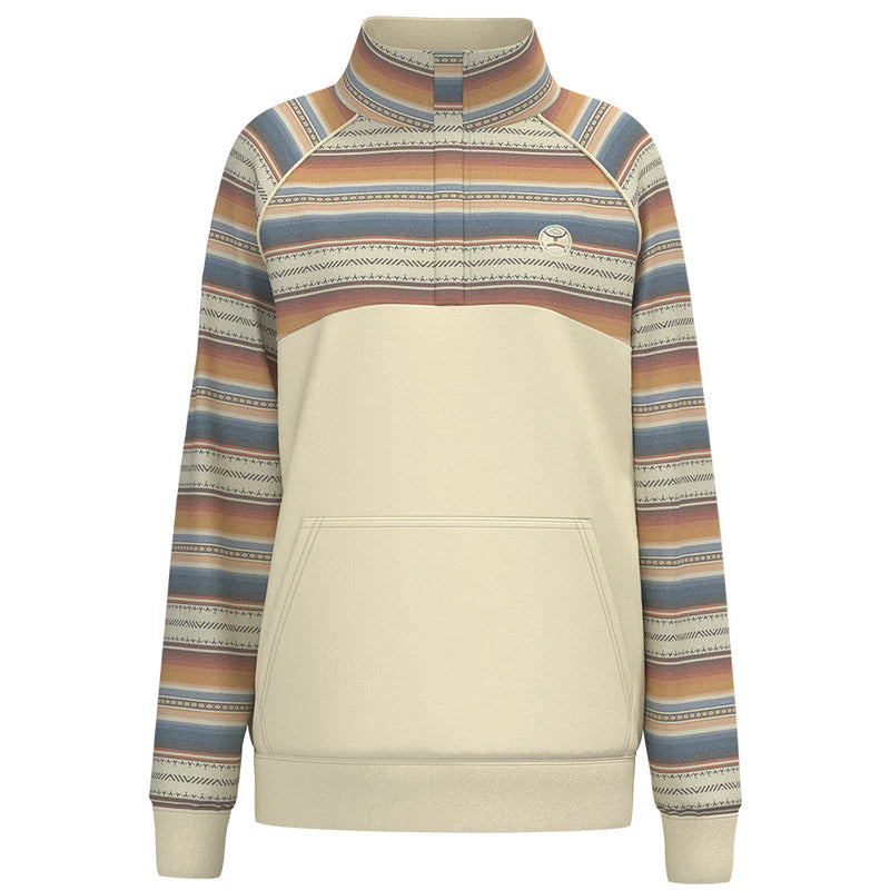 HH1350CRSP The Prime 1/4 Zip Cream/Serape Pullover by Hooey