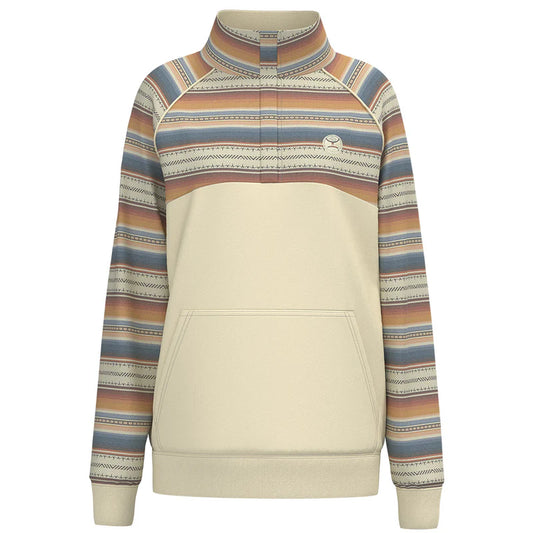 HH1350CRSP The Prime 1/4 Zip Cream/Serape Pullover by Hooey