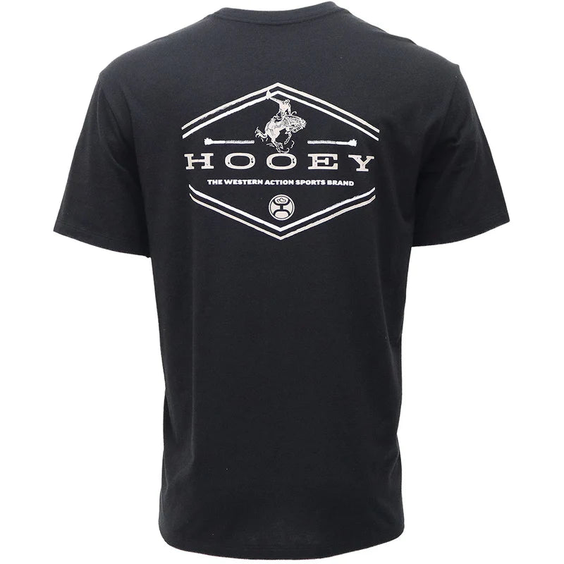 HT1655BK Mountains Black T-Shirt by Hooey