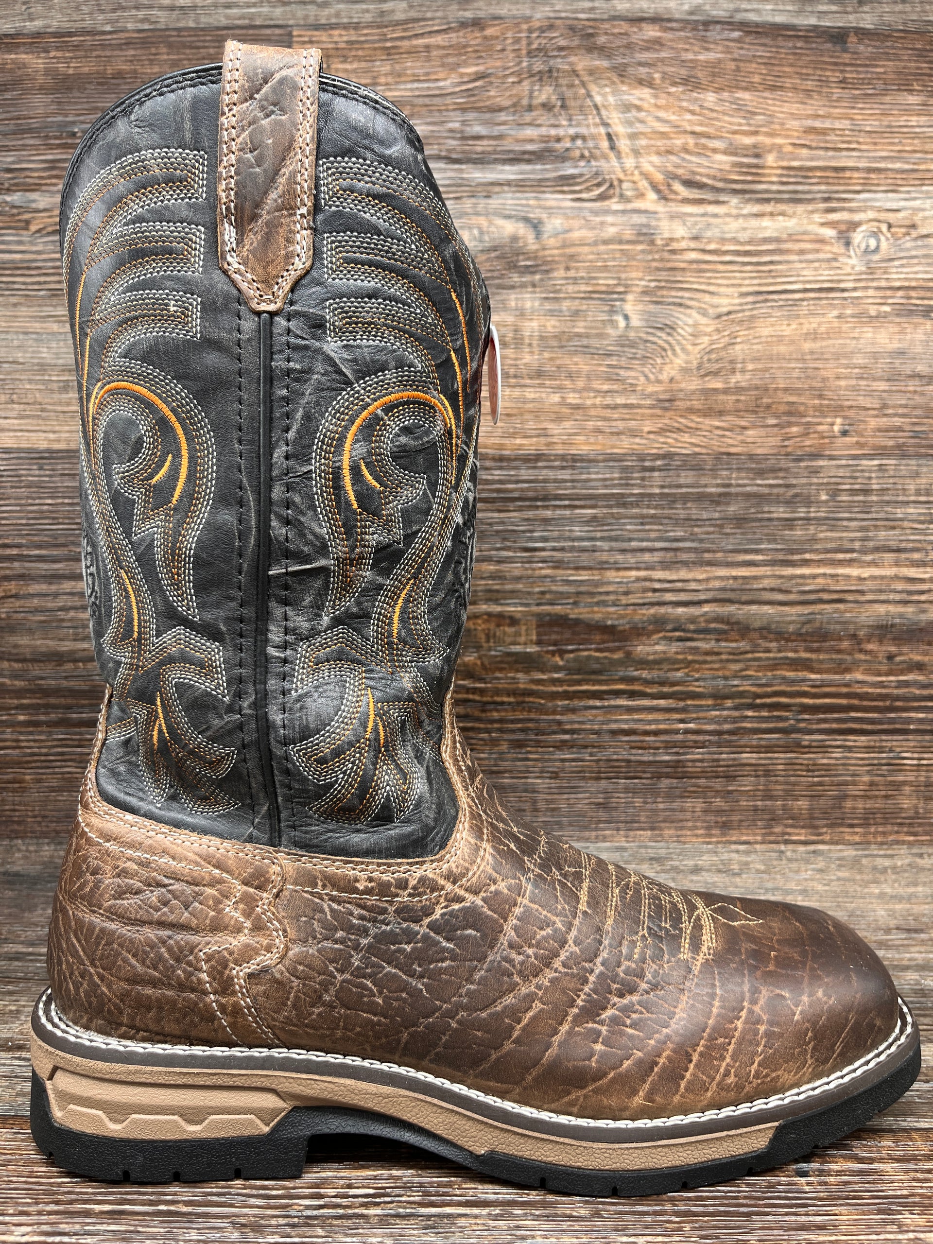 Derrickman Crocodile Steel Toe Boots Justin Croc Print Comp Toe