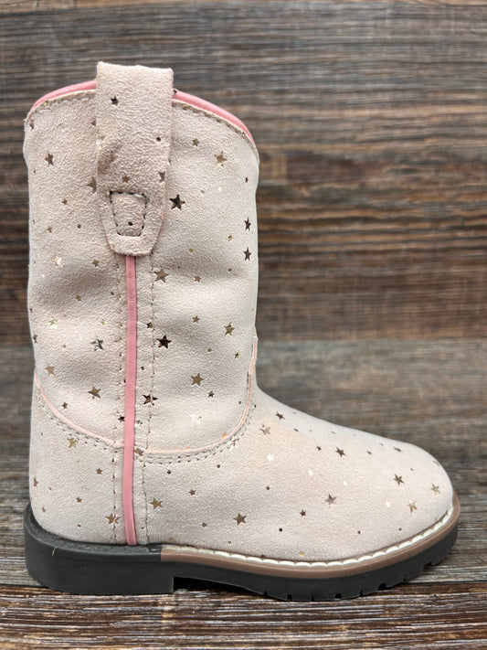3319T Toddler Autry Starry Pink Western Boot by Smoky Mountain
