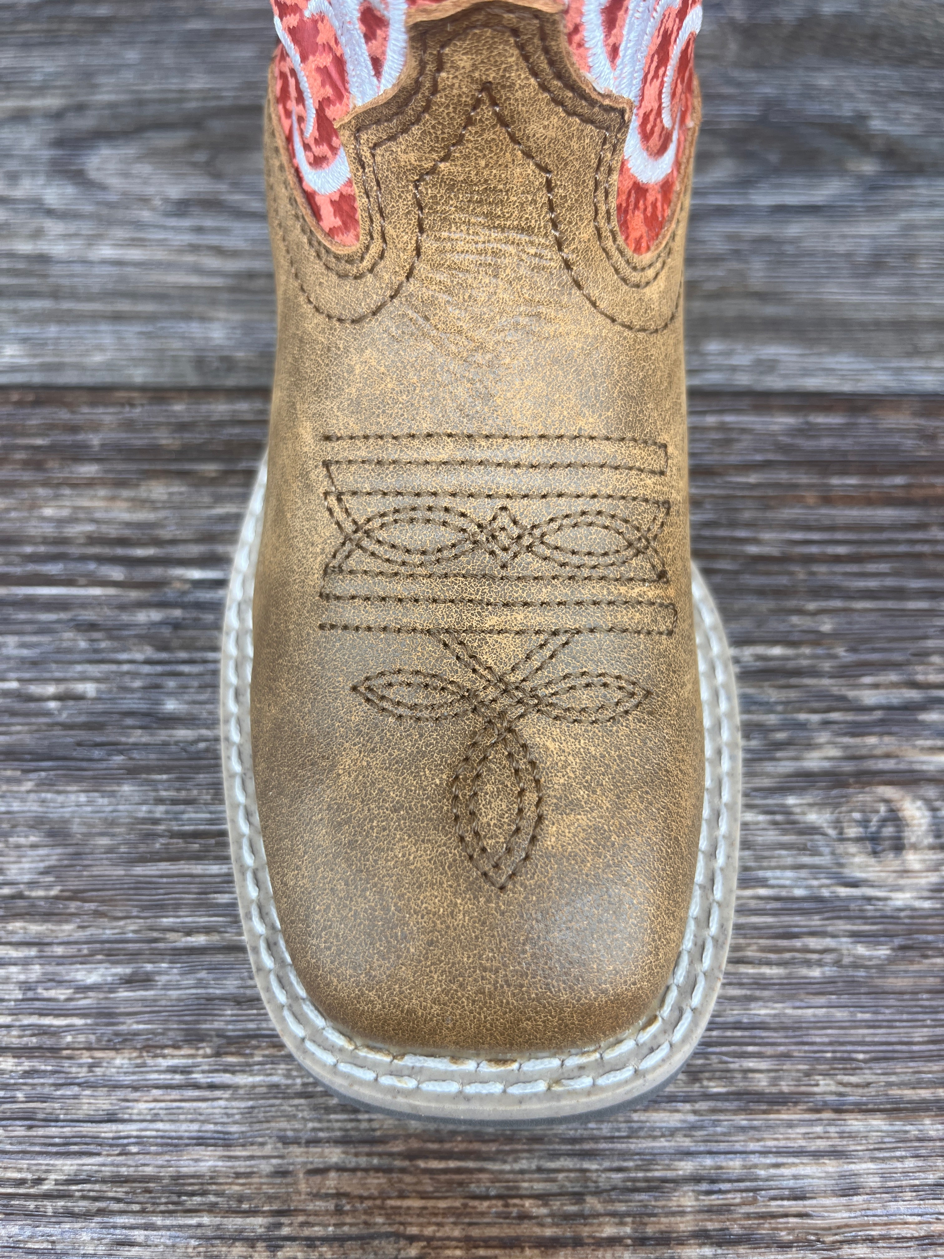 Kids square toe hot sale cowboy boots