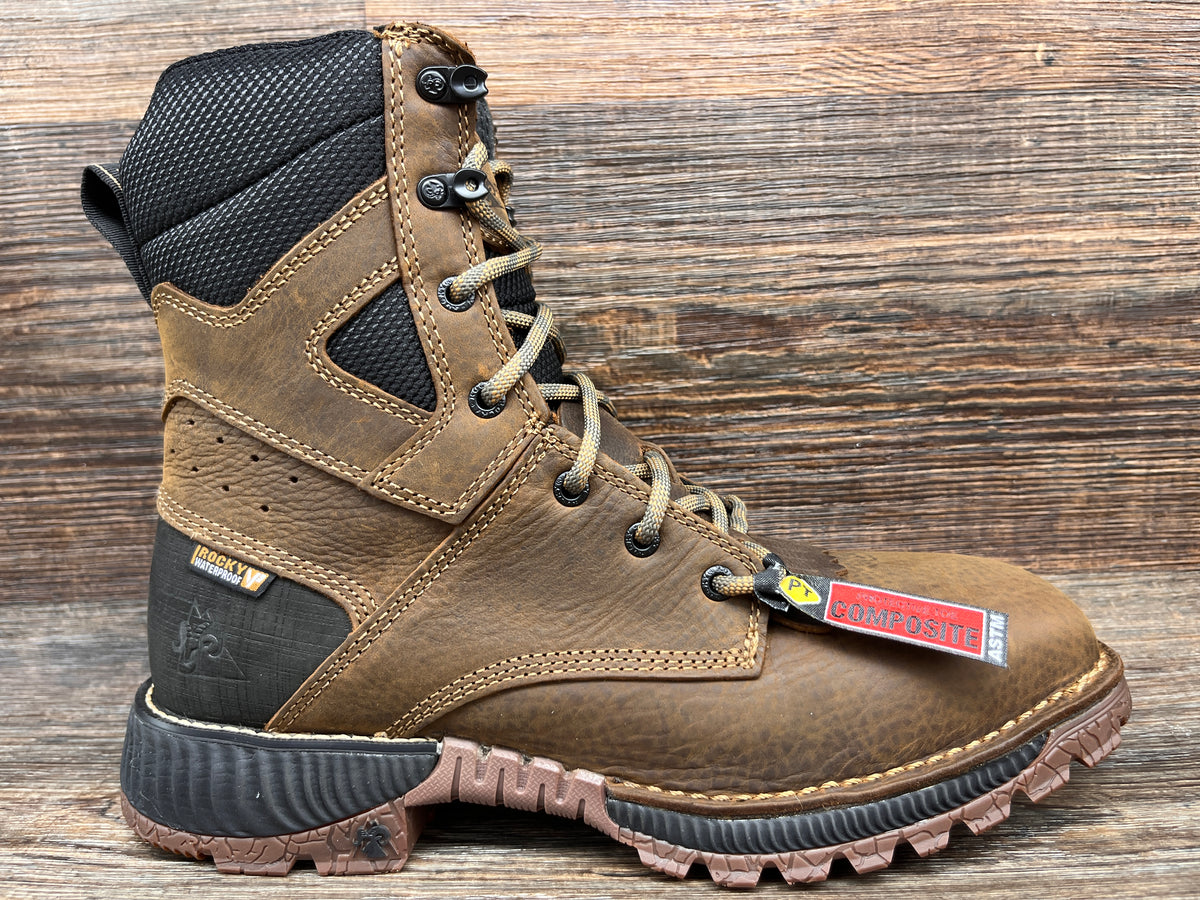 NEW REGA MEXICO Men\'s  Lace Up Work Boots Red Leather Composite Toe Size 9 Men main image 4