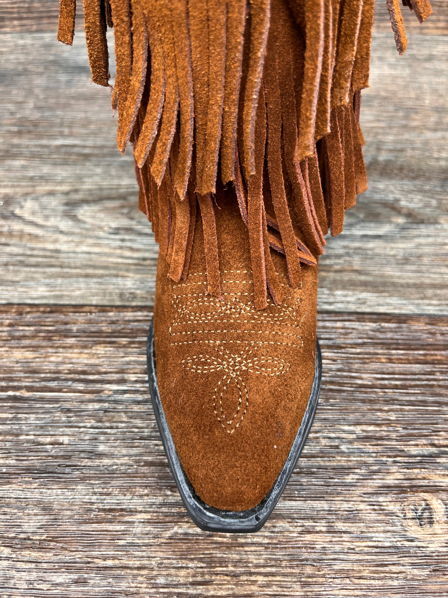 3514 Kid's Wisteria Snip Toe Fringe Boot by Smoky Mountain