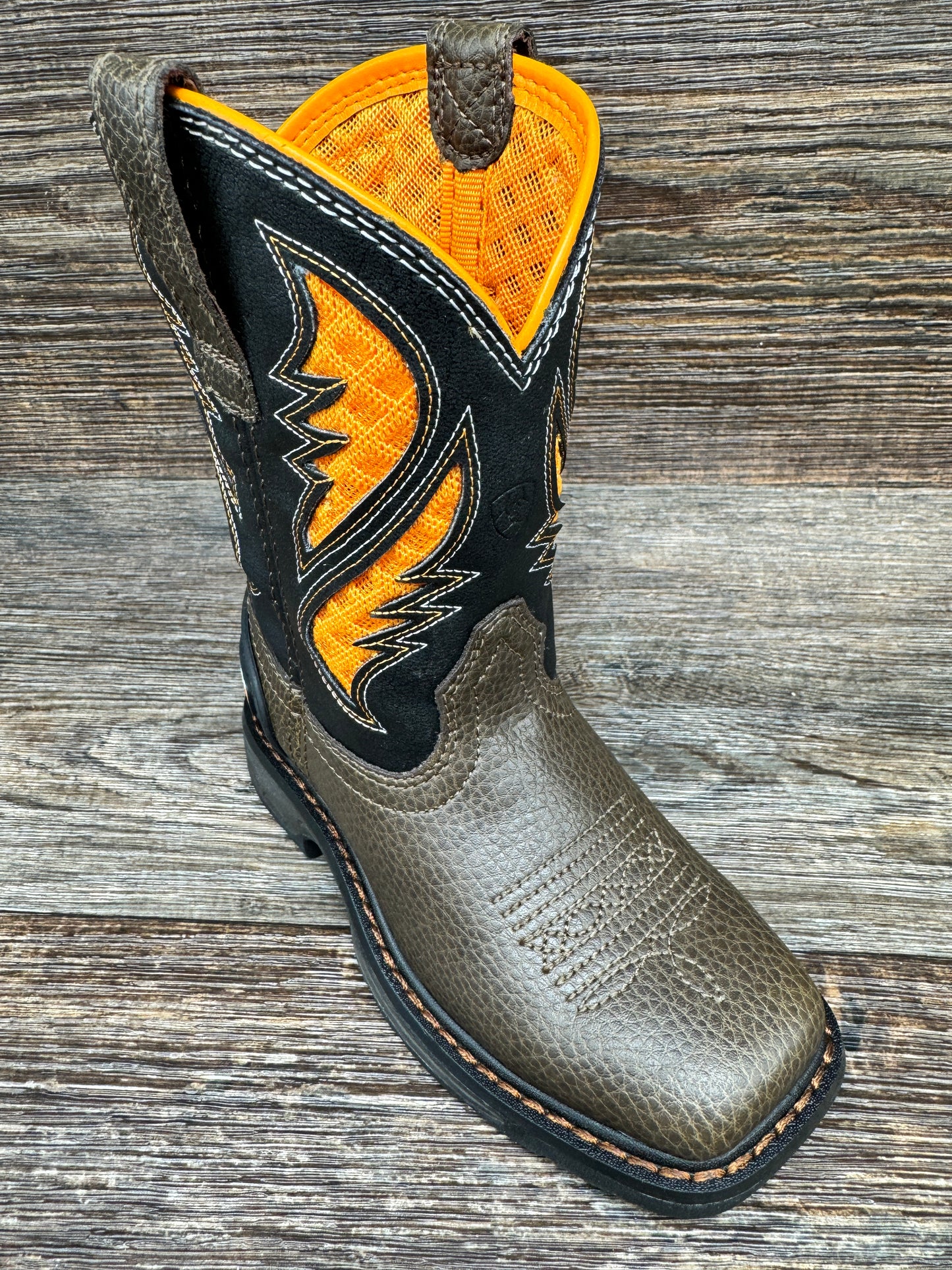 10034159 Kid's VenTEK Square Toe Work Boot by Ariat