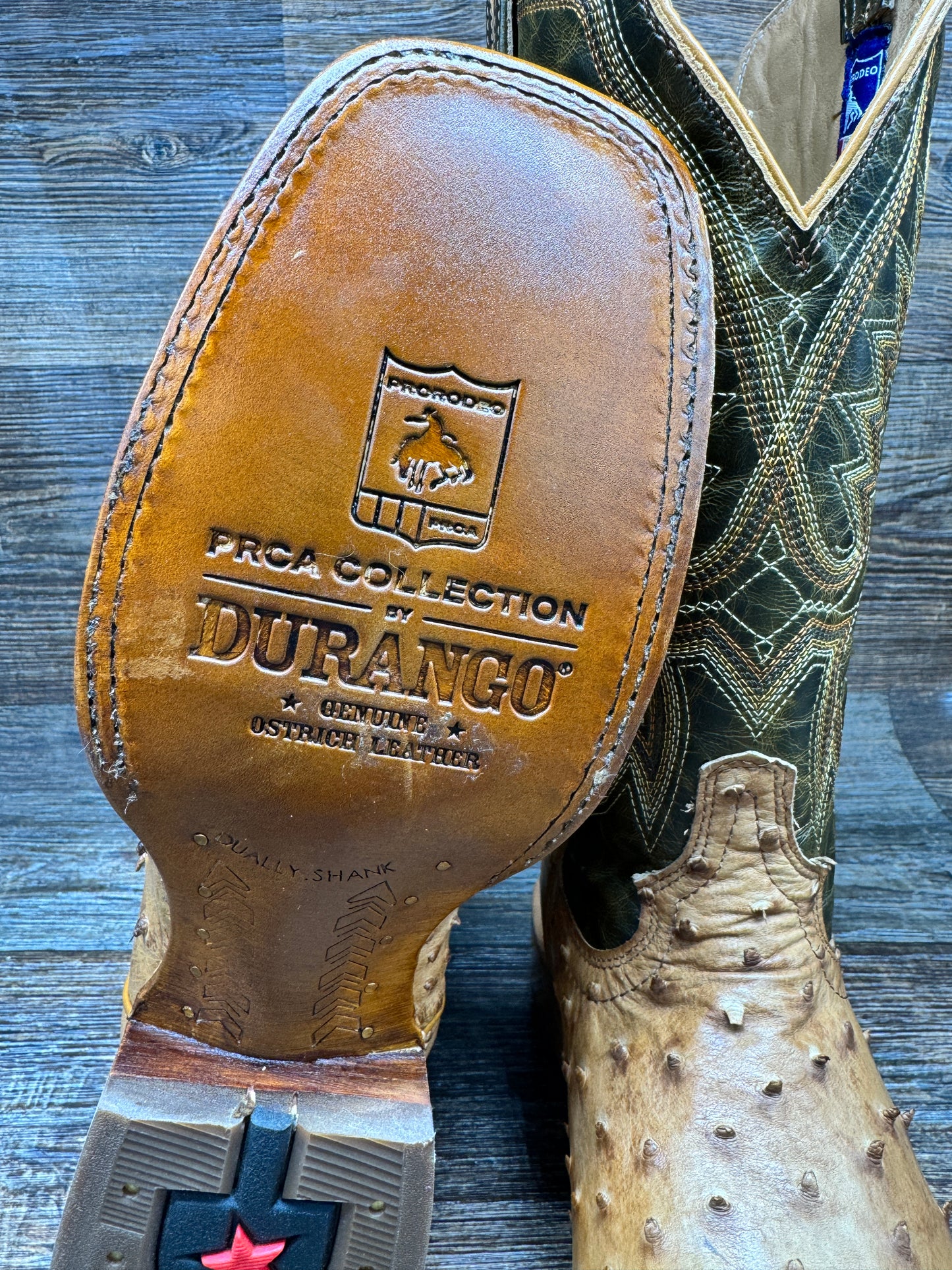 DDB0472 Men's PRCA Collection Full Quill Ostrich Western Boot by Durango