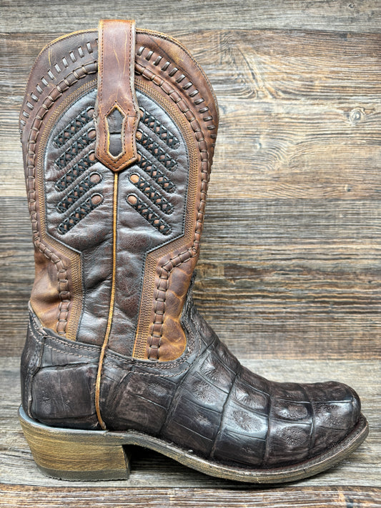 A3635 Men's Genuine Caiman Square Toe Western Boot by Corral