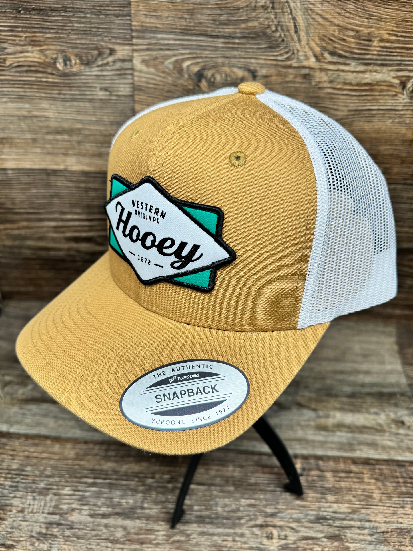 2422T-TNWH Diamond Tan/White 6 Panel Trucker Cap by Hooey