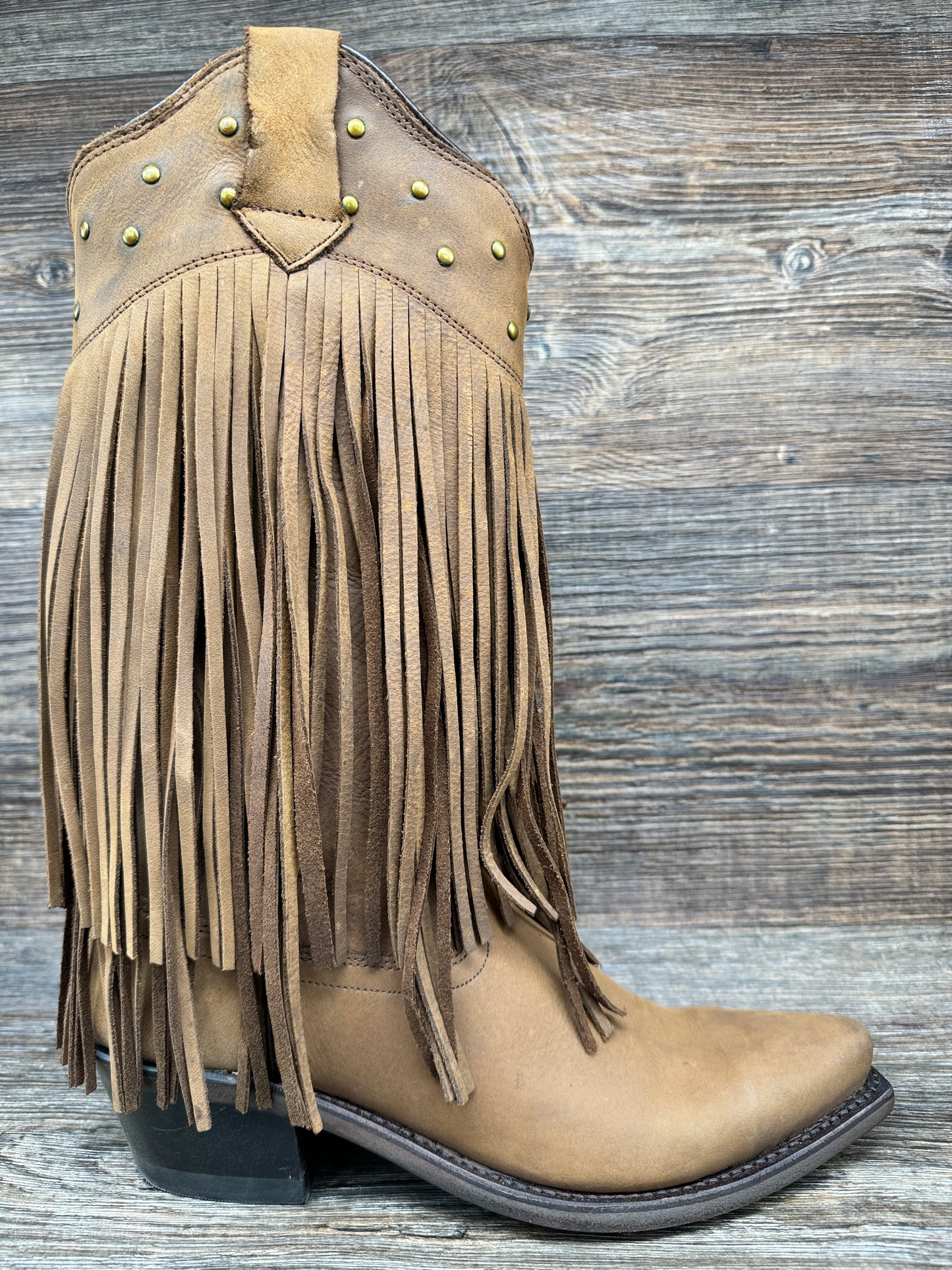 Leather Old West Fringe Boots Toddler LF1585 Women's Fringe Snip