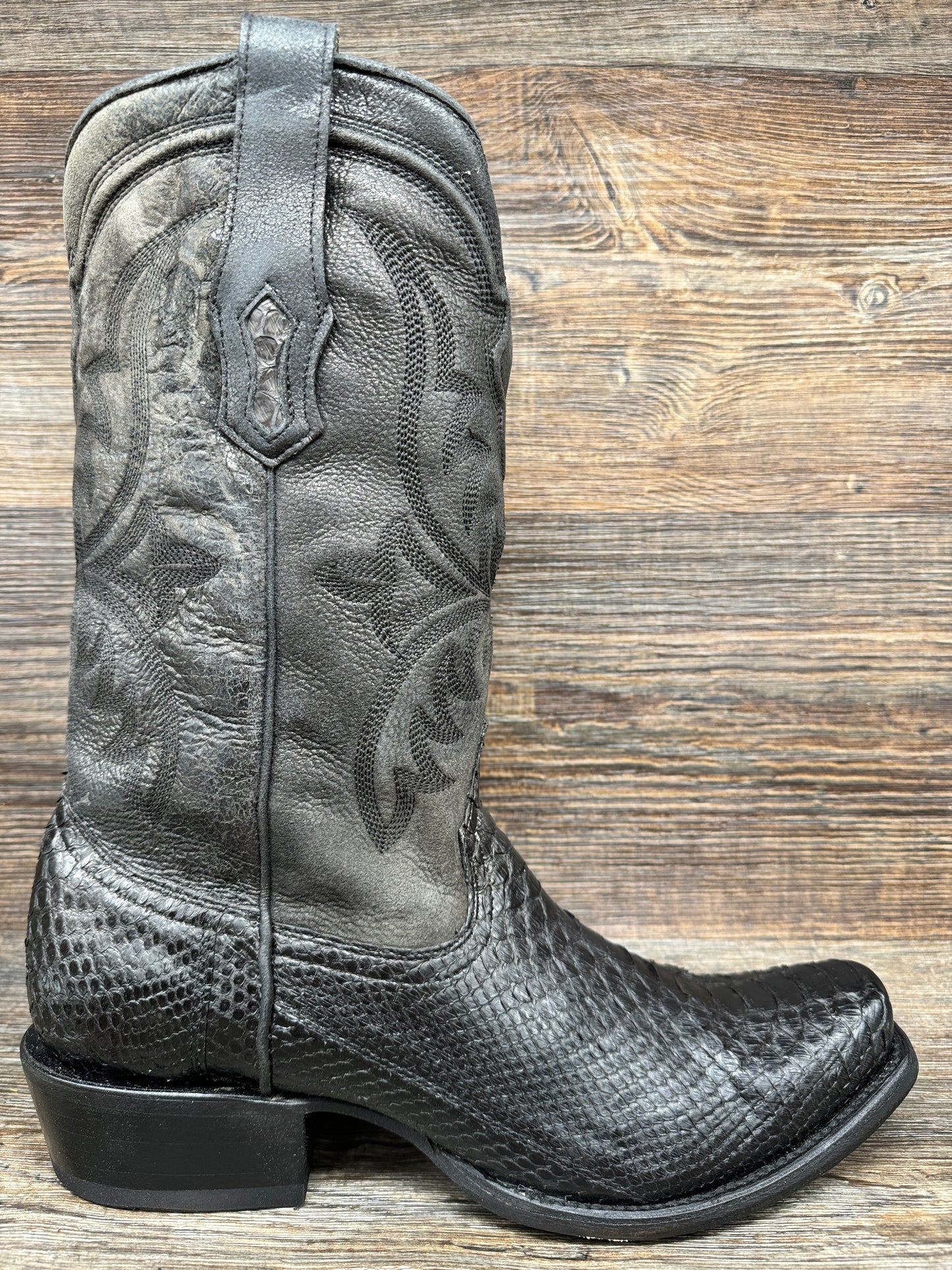 A4551 Men's Black Python Narrow Square Toe Western Boot by Corral