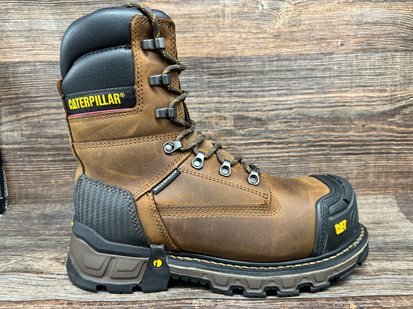 p90996 Men's Excavator XL 8 inch Waterproof Composite Toe Work Boot by Caterpillar