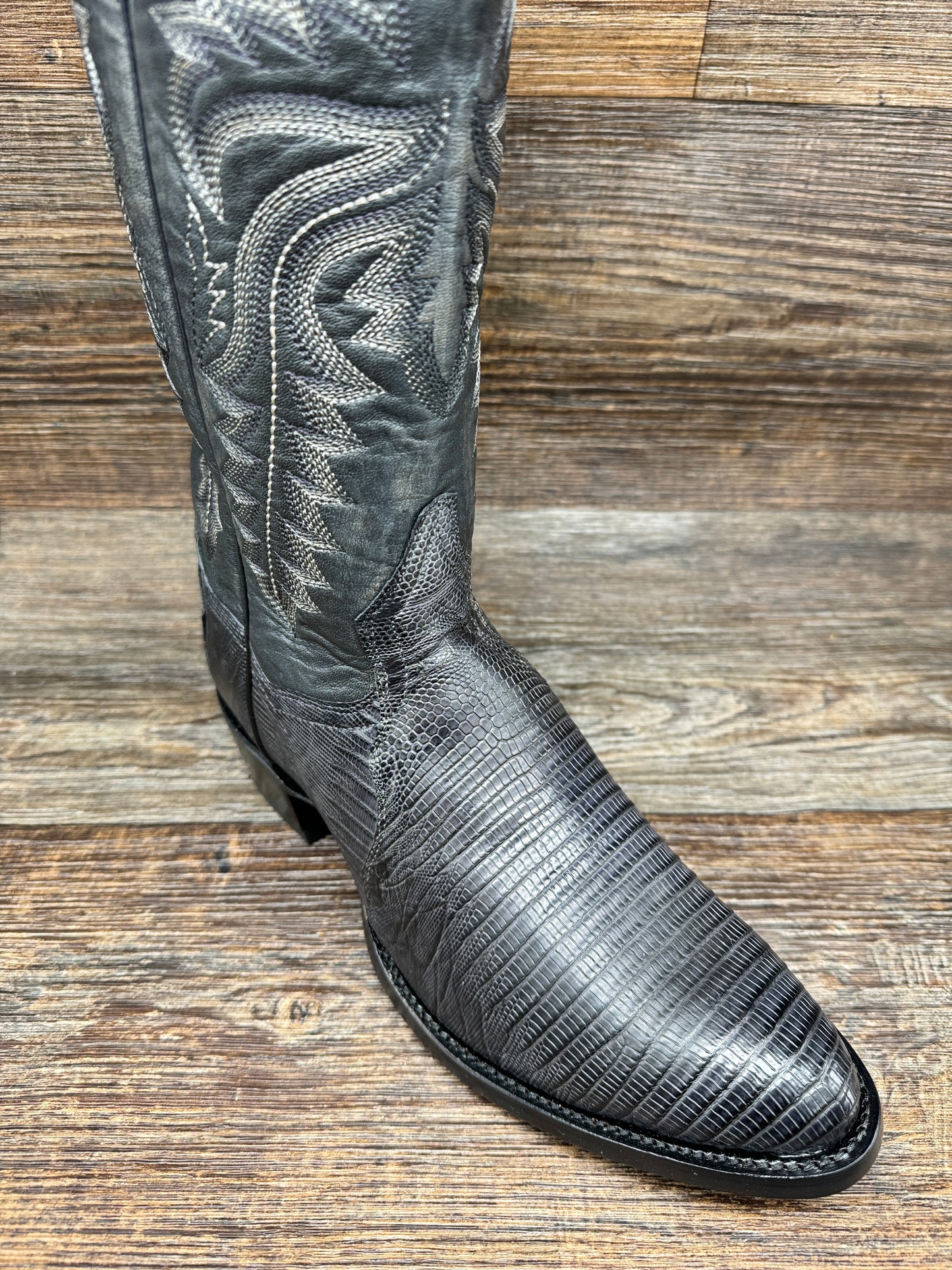 DP3053 Men's Winston Teju Lizard Western Boot in Grey by Dan Post