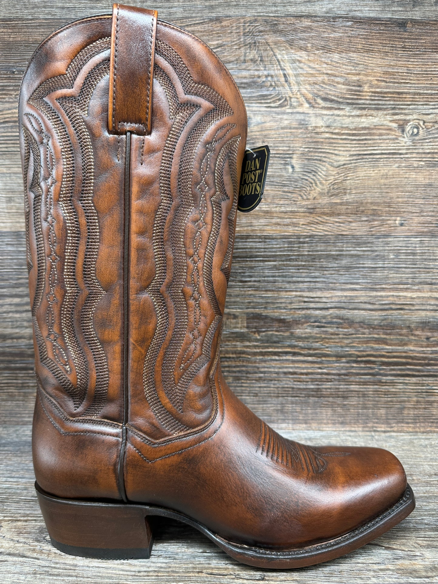 DP3355 Men's Wade Square Toe Western Boot in Honey by Dan Post