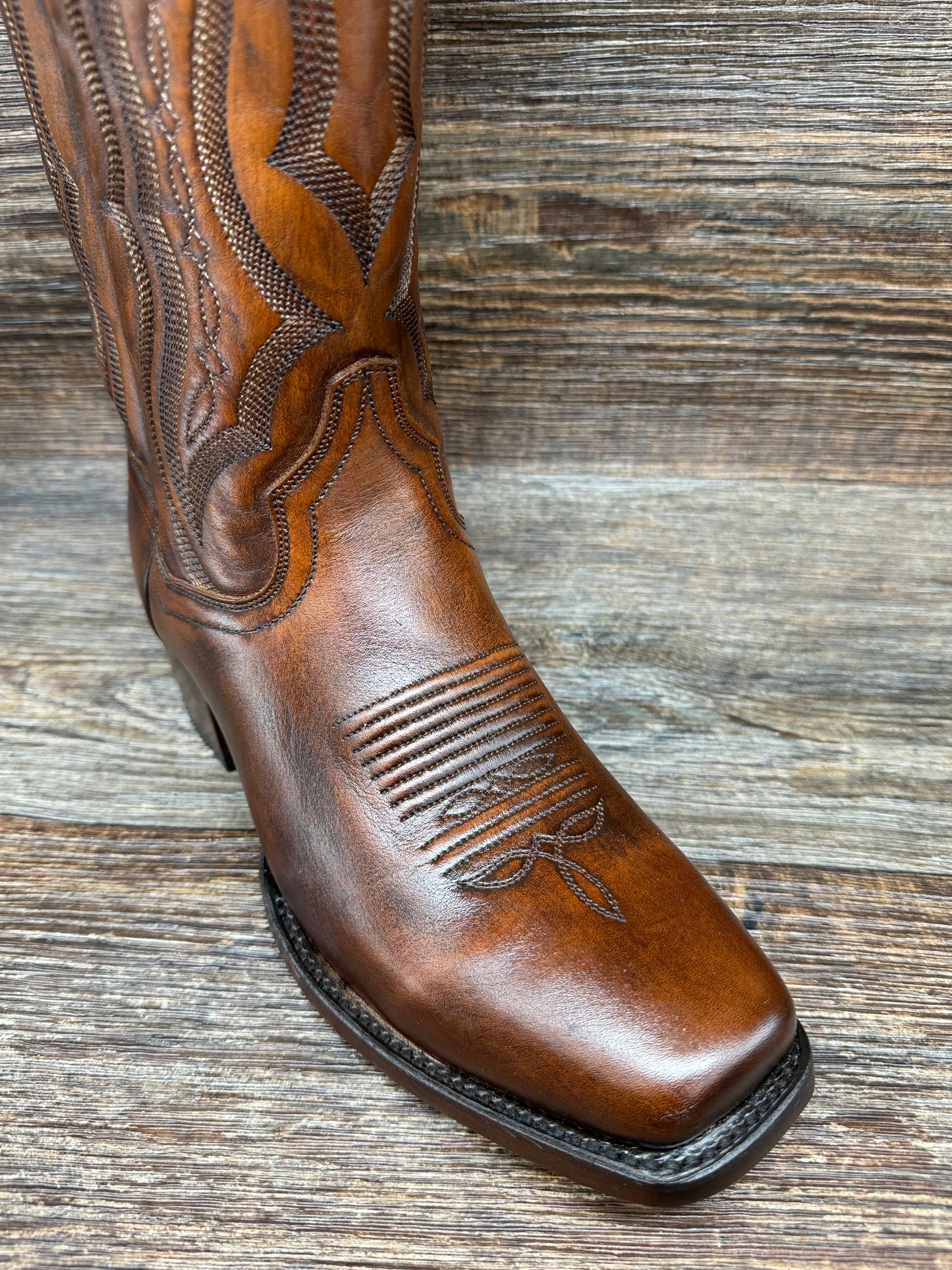 DP3355 Men's Wade Square Toe Western Boot in Honey by Dan Post