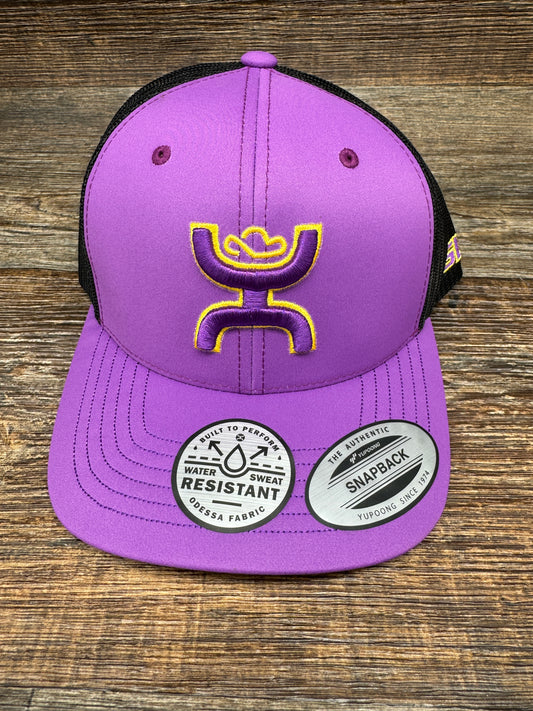 7282T-PLBK "LSU" 6-Panel Trucker Cap by Hooey