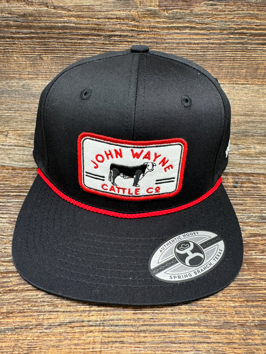 2365T-BK "John Wayne" 6-Panel Trucker Cap by Hooey