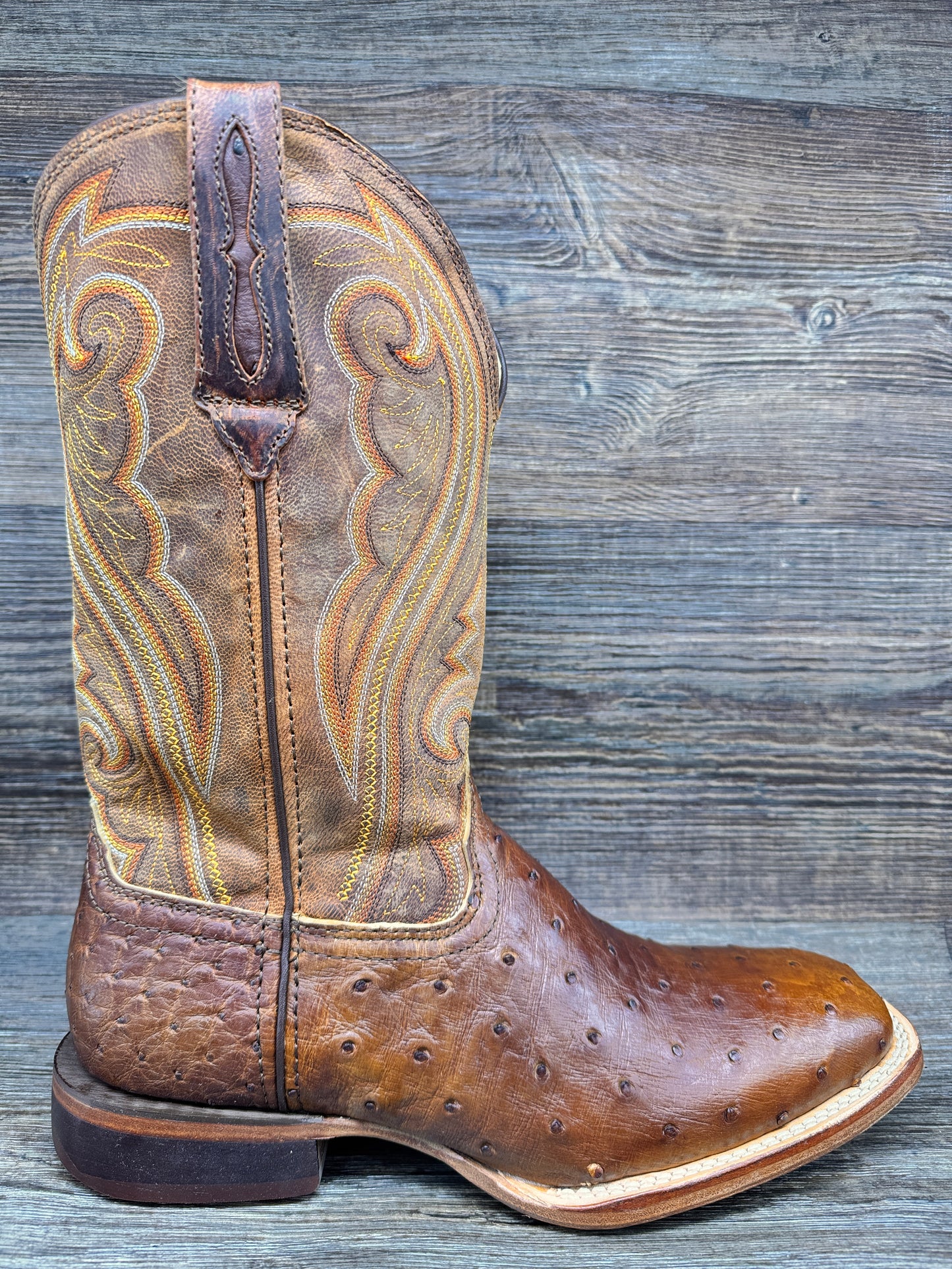 DRD0389 Women's Brown Full Quill Ostrich Western Boots by Durango