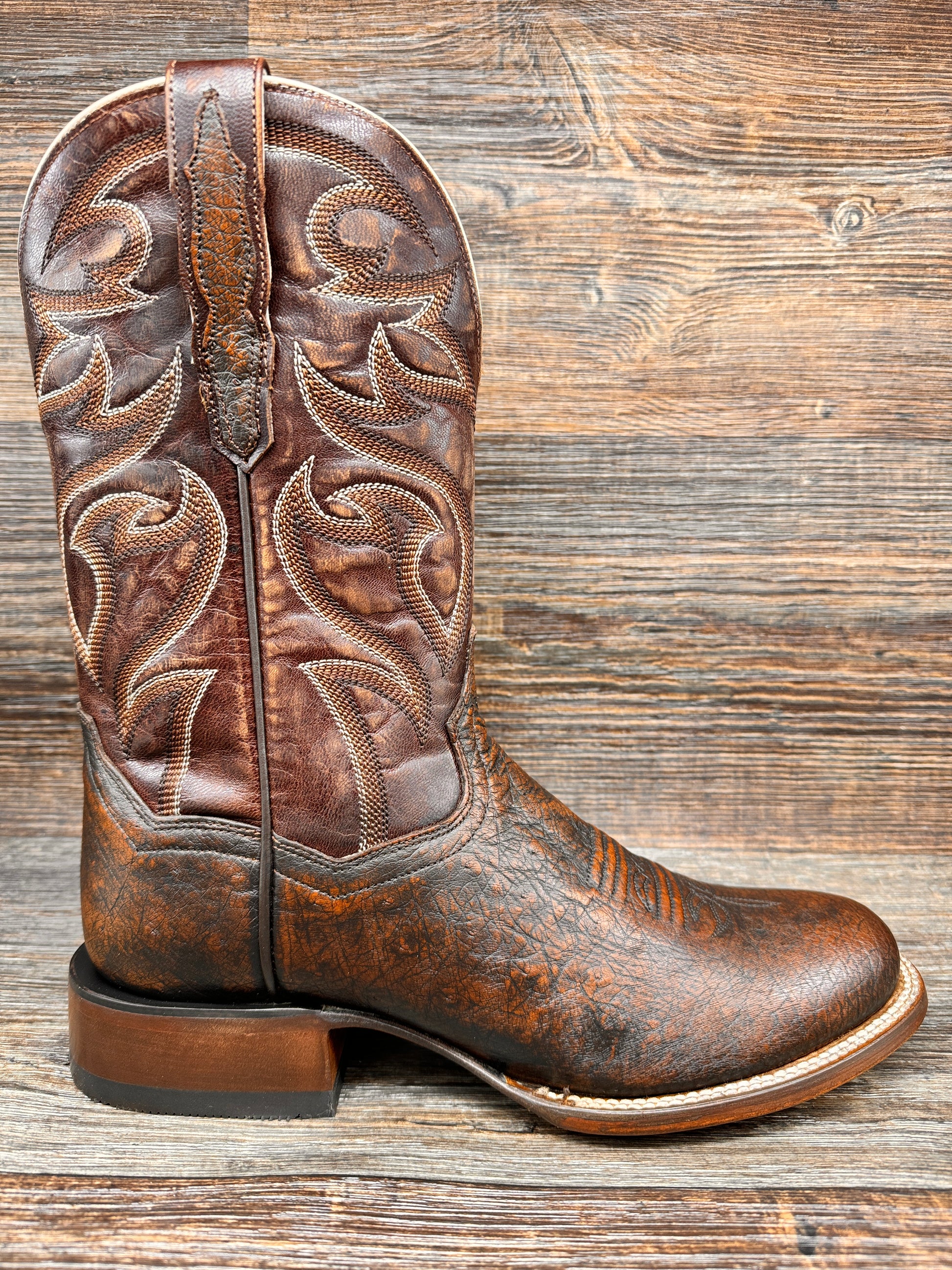 DP4936 Men's Clyde Brown Smooth Ostrich Western Boots by Dan Post ...