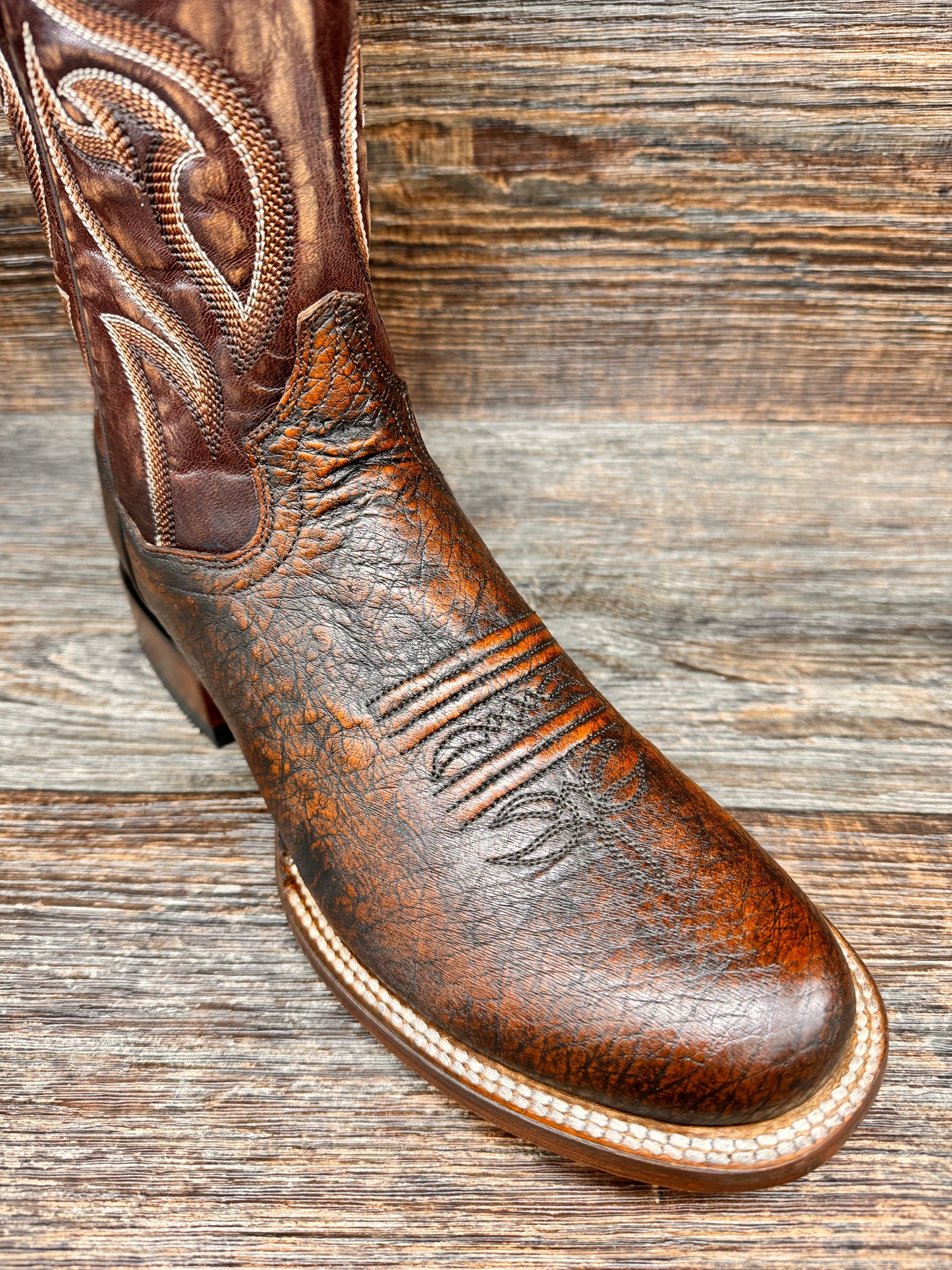 DP4936 Men's Clyde Brown Smooth Ostrich Western Boots by Dan Post