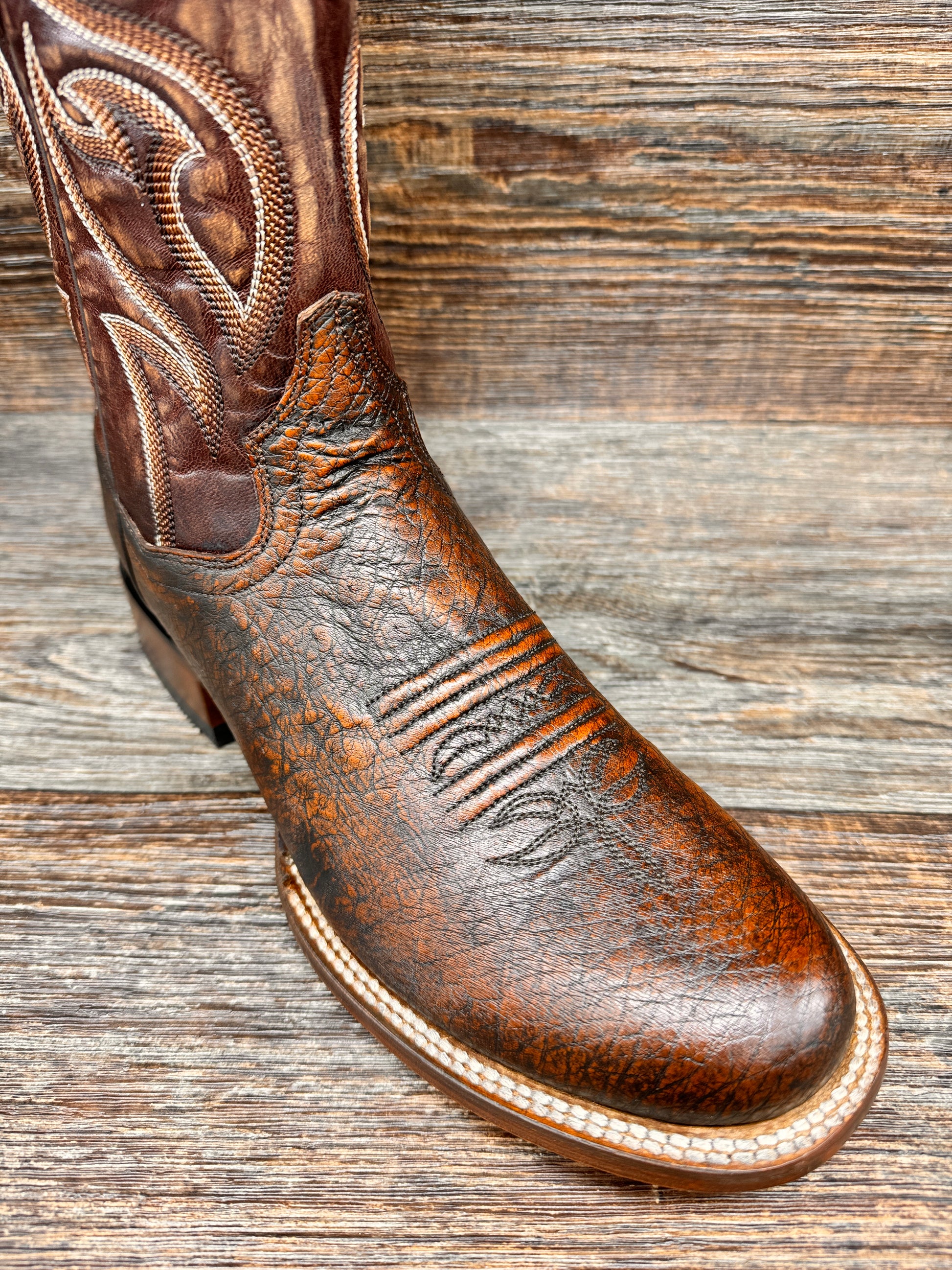 DP4936 Men's Clyde Brown Smooth Ostrich Western Boots by Dan Post ...