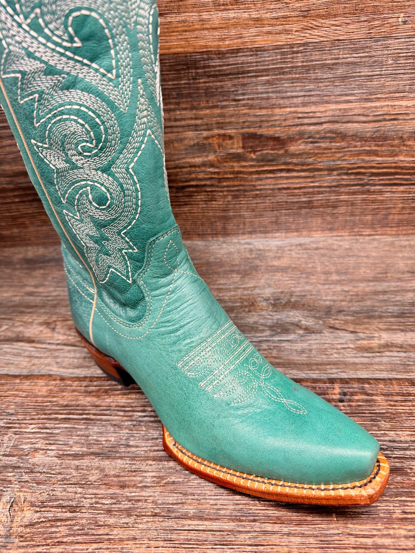 8126150 Women's Mae Snip Toe Western Boot in Turquoise by Ferrini