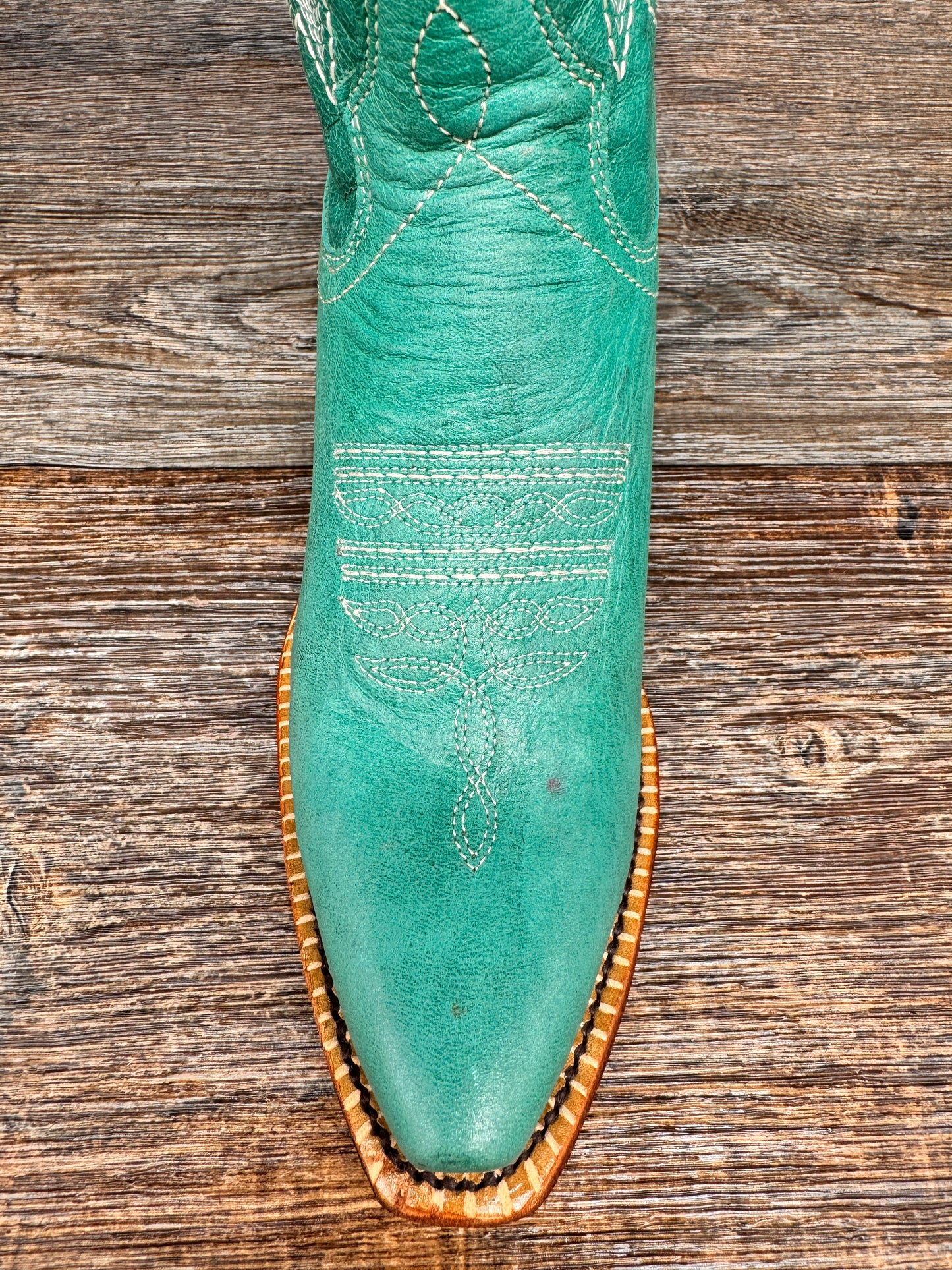 8126150 Women's Mae Snip Toe Western Boot in Turquoise by Ferrini