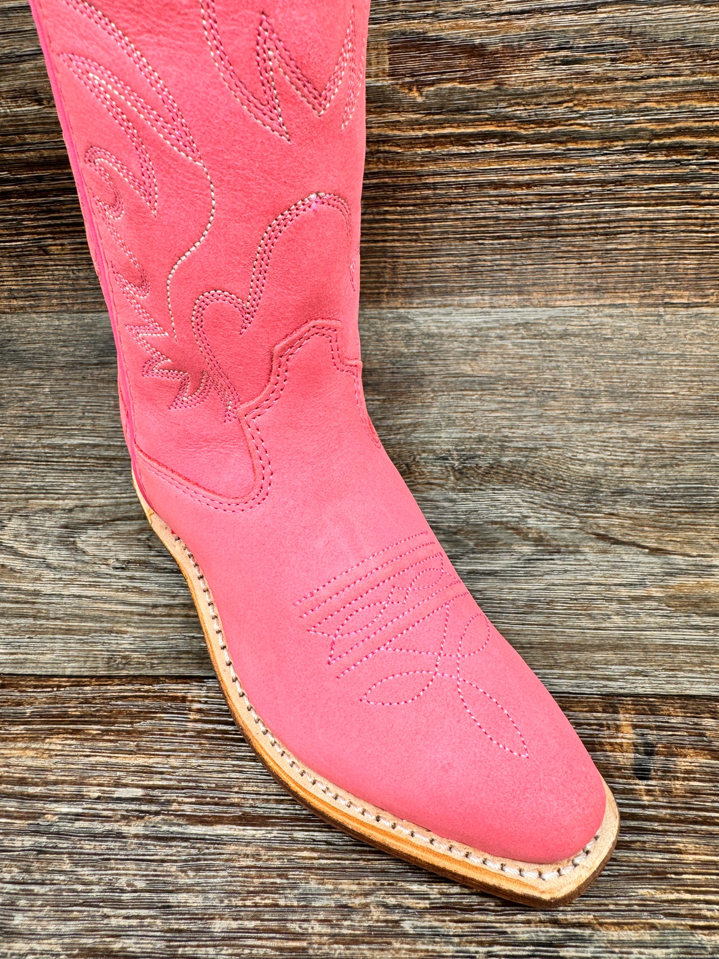 CF8226 Girls Snip Toe Western Boot in Pink by Old West