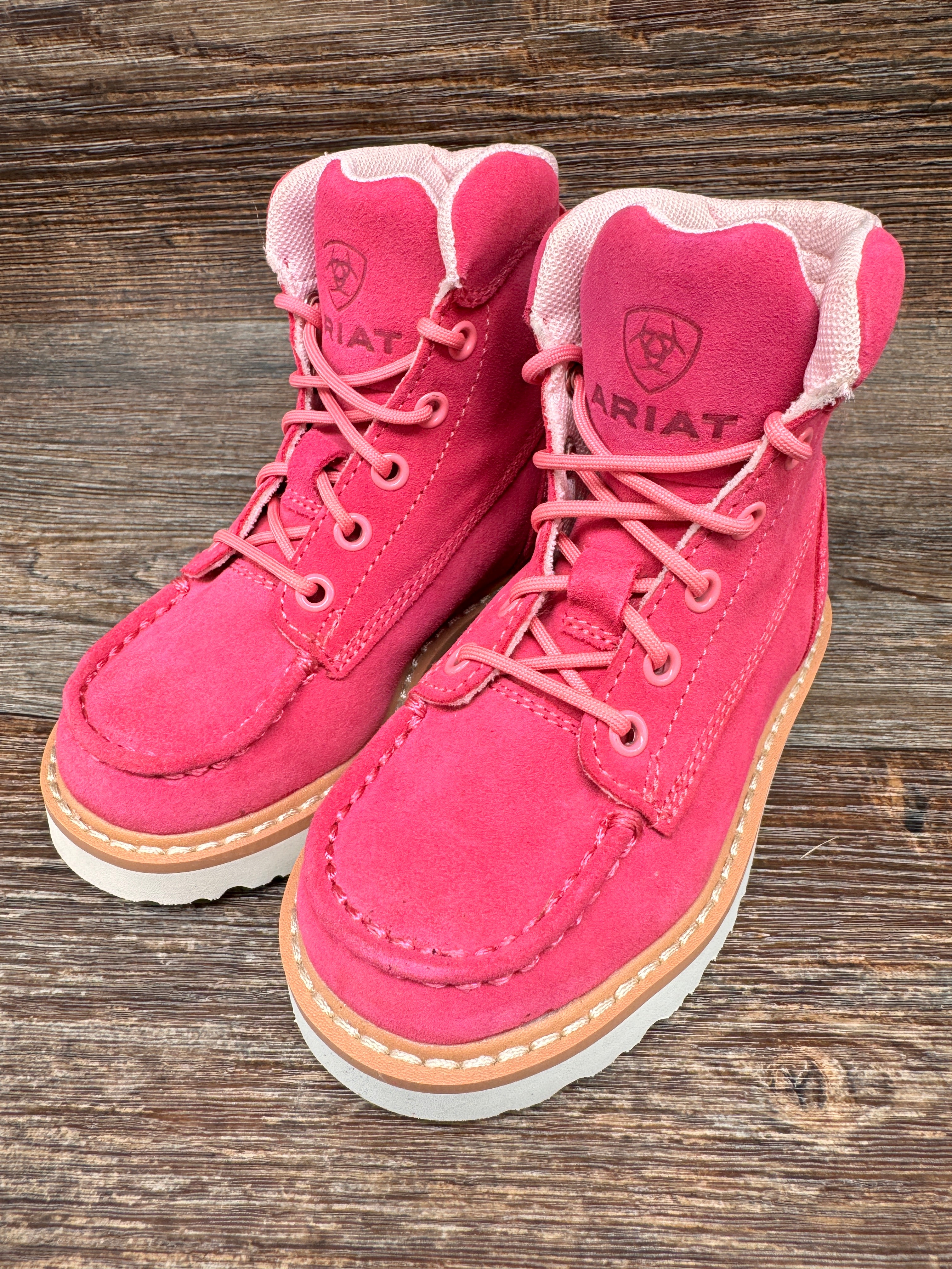 Kids lace up work boots online