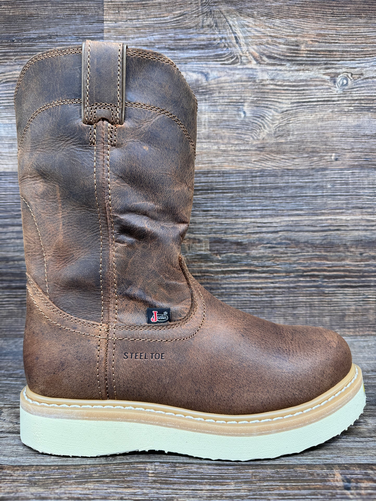 OW4711 Men's Ram Steel Toe Wedge Sole Work Boot by Justin