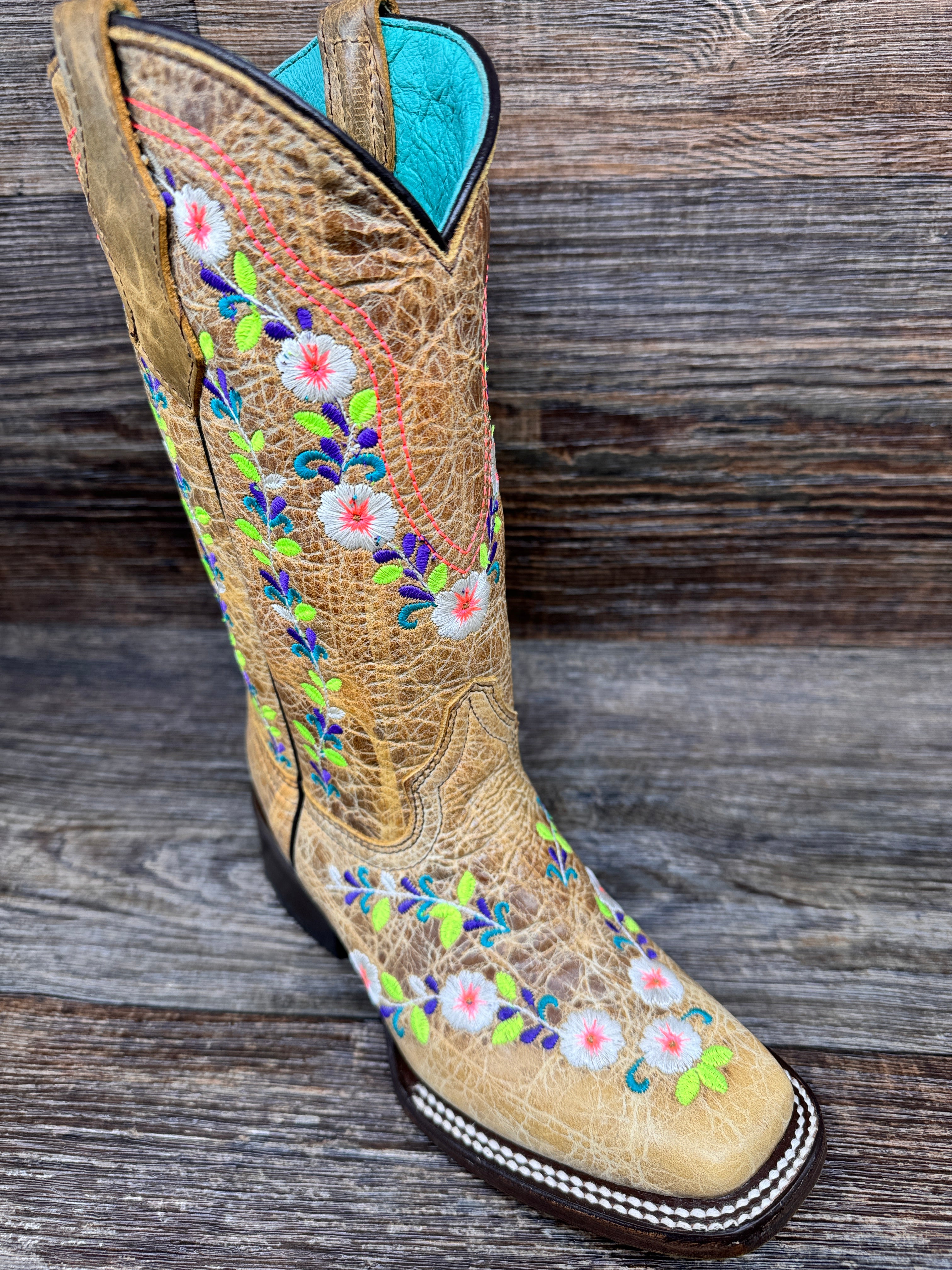 Corral Teen deals Floral Cowboy Boots