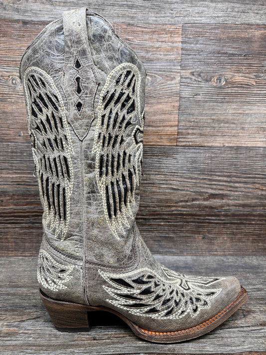 A1241 Women's Wing & Cross Snip Toe Western Boots by Corral