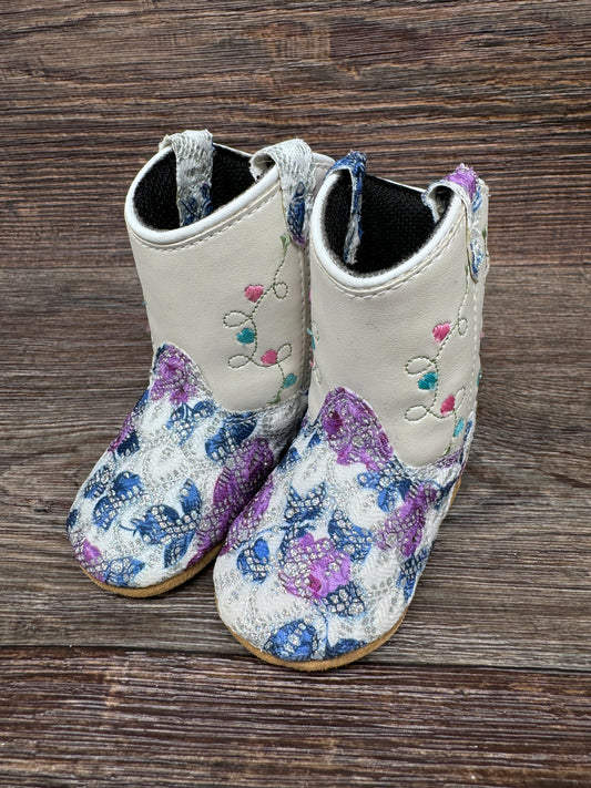 10141 Infant & Toddlers Floral Print Bootie by Old West