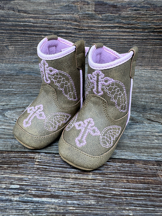 4421602 Infant & Toddler Gracie Embroidered Booties by Twister