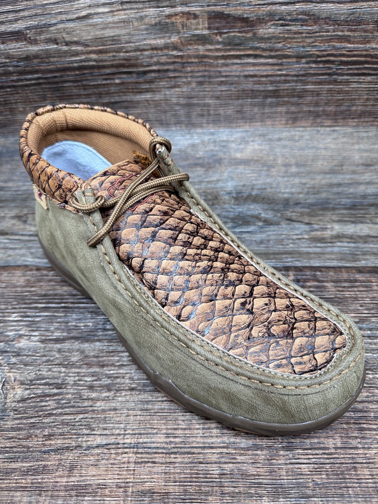 MDMU004 Genuine Fish Skin Ultralite Chukka Driving Moc by Twisted X