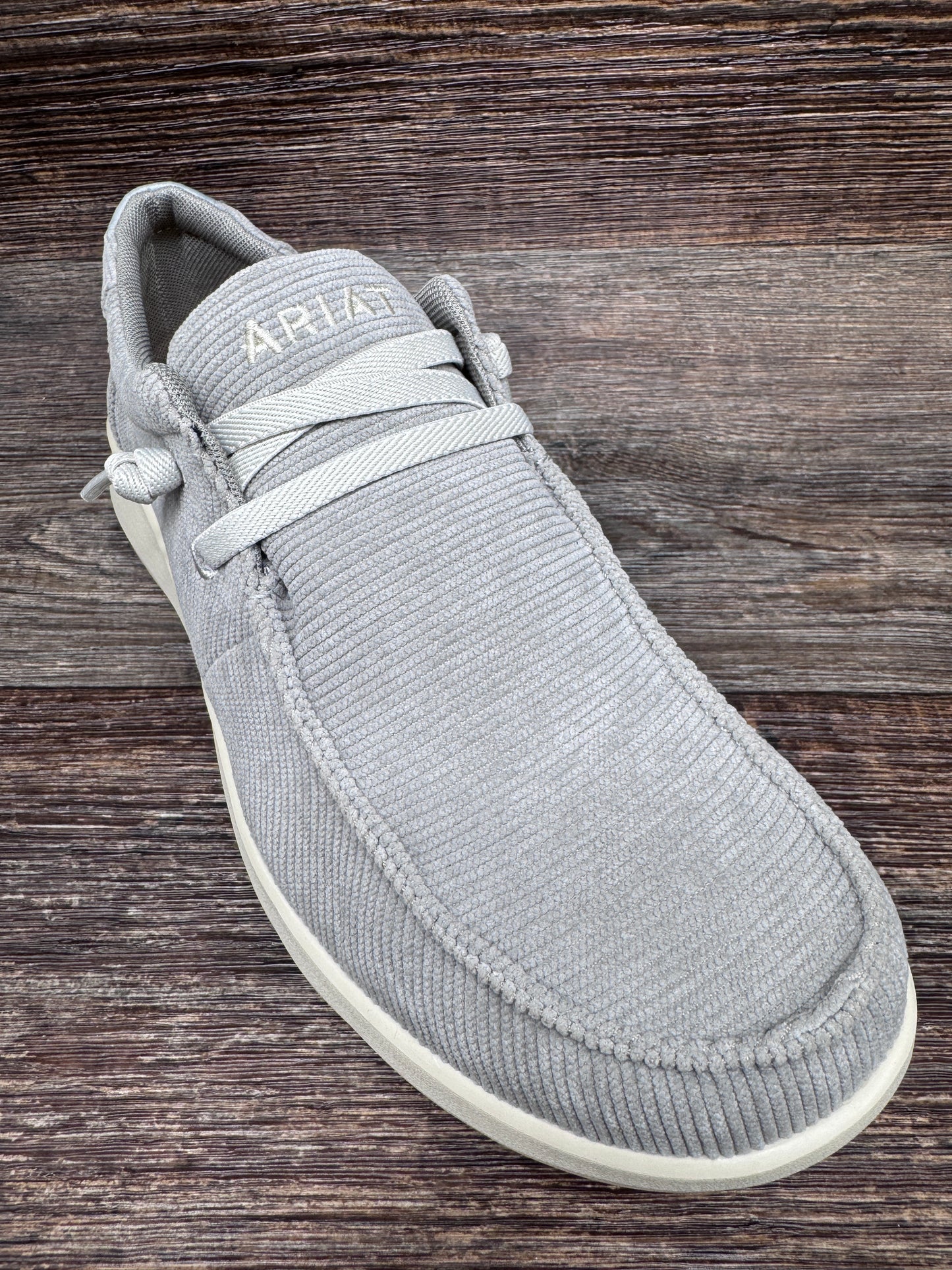 10053665 Men's Hilo Casual Shoe in Grey Corduroy by Ariat