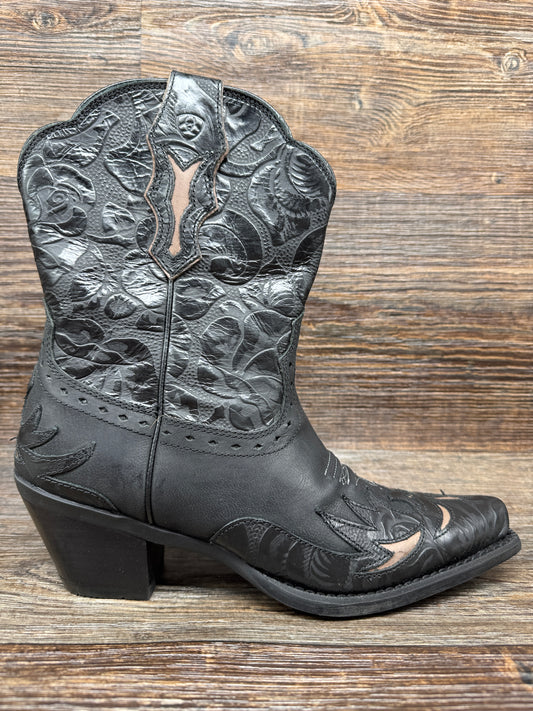 10011914 Women's Dahlia Black Snip Toe Western Boot by Ariat