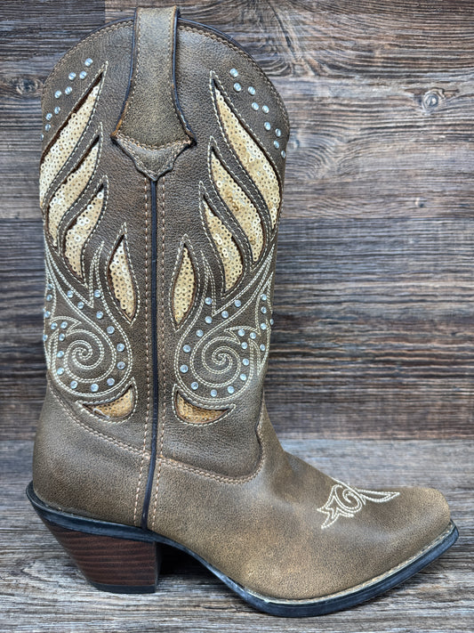RD003 Women's Crush Square Toe Western Boot by Durango