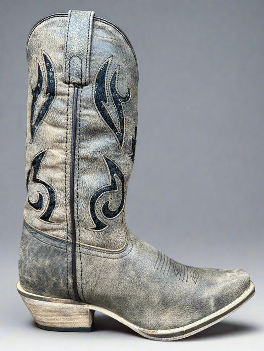 5131 Women's Snip Toe Western Boot with Black Sequin Inlay by Abilene Boot Co