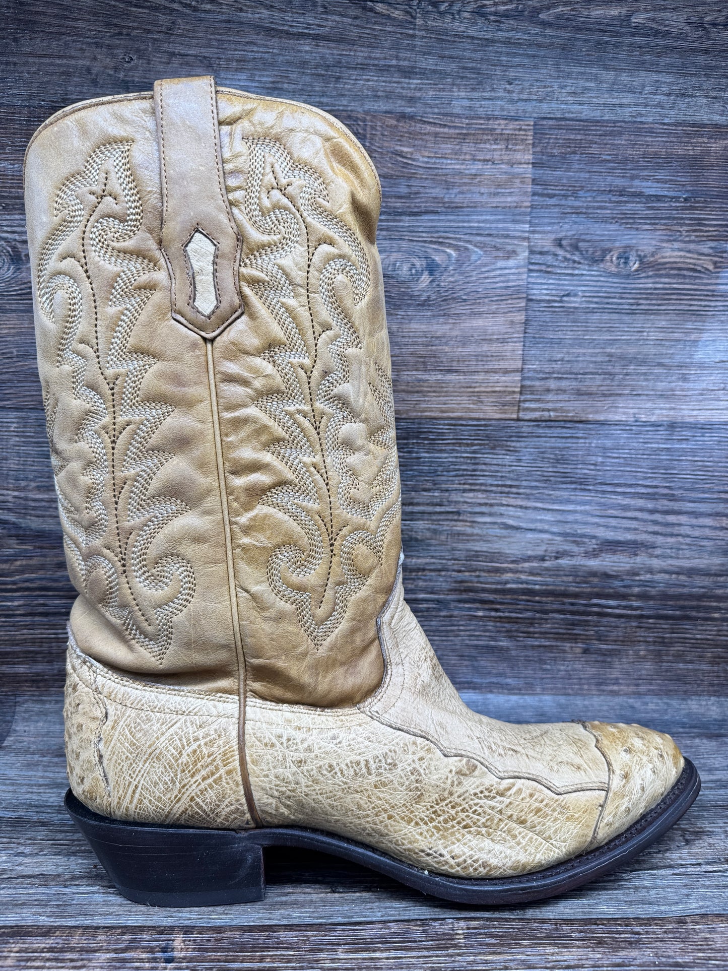 A4035 Men's Pieced Ostrich Round Toe Western Boot by Corral