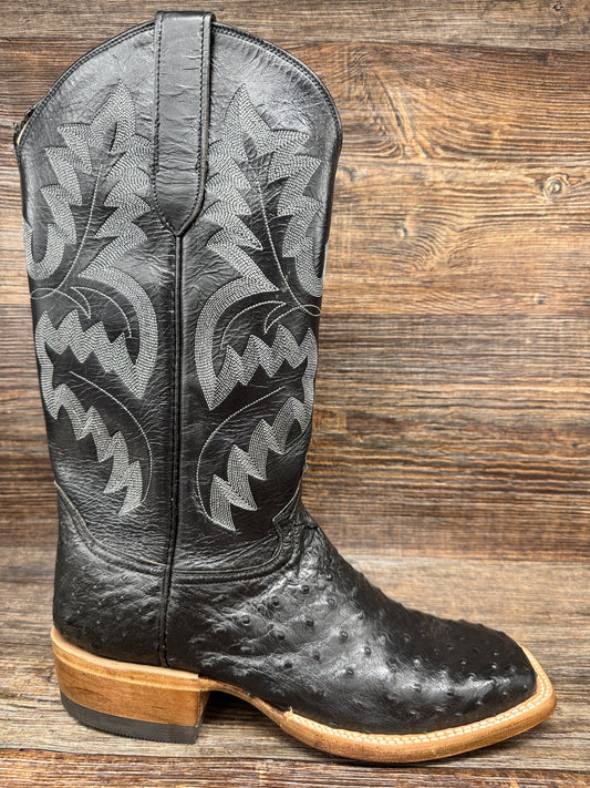 Q96 Men's Genuine Full Quill Ostrich Western Boots by Cowtown