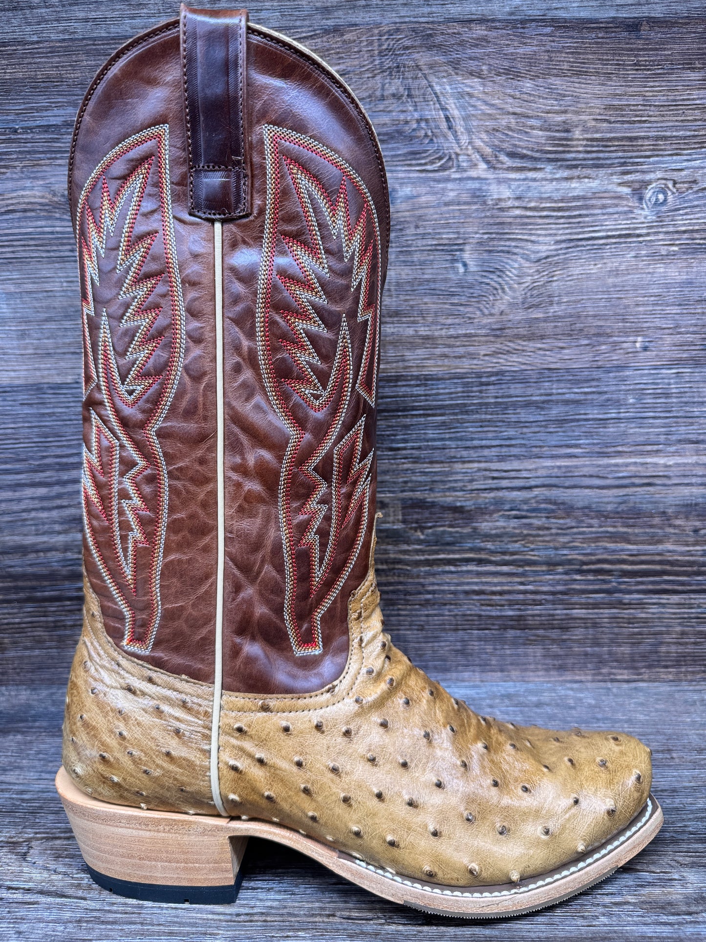 HP9534 Men's Top Hand Genuine Full Quill Ostrich Western Boots by Horse Power